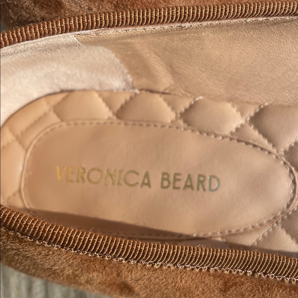 Veronica Beard Brown Suede Square Toe Ballet Flats 8.5M - Picture 4 of 12